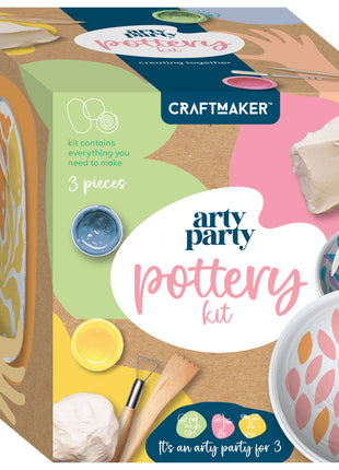 Craft Maker Arty Party Pottery Kit