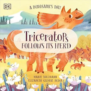 Dinosaur's Day: Triceratops Follows Its Herd