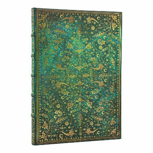 Emerald Flower (Nature’s Grace) Grande Lined Hardcover Journal (Elastic Band Closure)