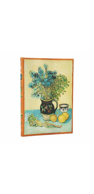 Van Gogh’s Still Life Midi Lined Hardcover Journal (Elastic Band Closure)