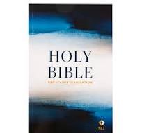 NLT Abstract Blue Paperback Handy Size Bible