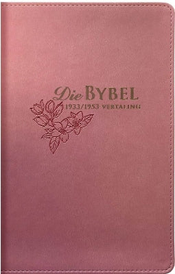 Afrikaans 1933/1953 Vertaling Pienk Kunsleer Bybel