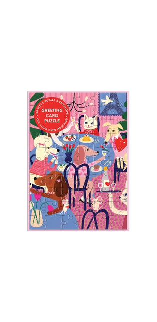 Paws for Love Greeting Card Puzzle