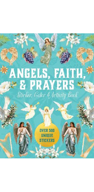 Angels, Faith & Prayers Sticker, Color & Activity Book