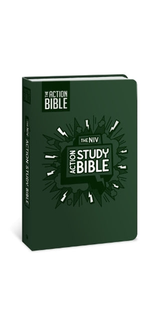 NIV Action Study Bible, Leathersoft, Forest, Full Color