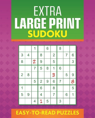 Extra Large Print Sudoku