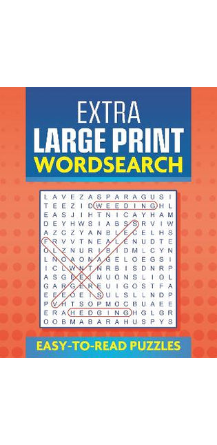 Extra Large Print Wordsearch