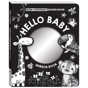 First Steps Hello Baby! High Contrast Mirror Board Book