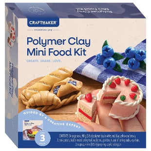 Craft Maker Polymer Clay Mini Foods Kit