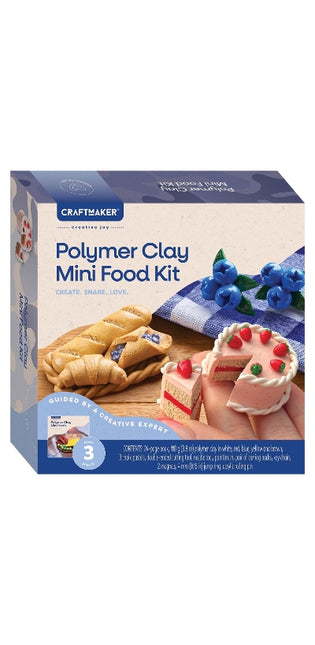 Craft Maker Polymer Clay Mini Foods Kit