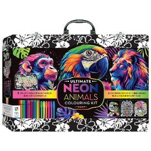 Art Maker Neon Jungle Colouring Carry Case
