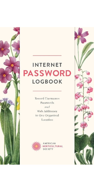 AHS Internet Password Logbook