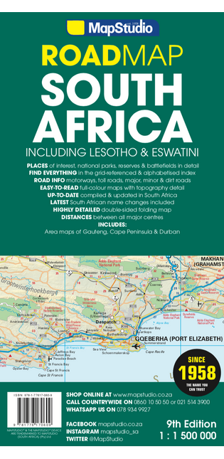 South Africa including Lesotho and Swaziland Road Map