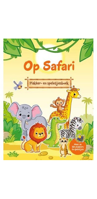 Op Safari - Plakker- & speletjiesboek