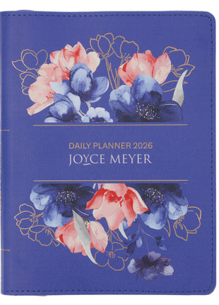 2026 Joyce Meyer A5 Diary - Daily Planner - Imitation Leather with Zip