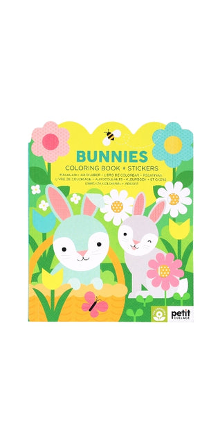 Bunnies Coloring Book + Stickers