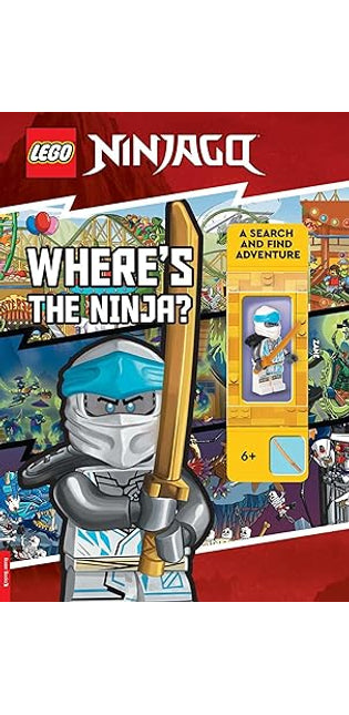 LEGO® NINJAGO®: Where’s the Ninja? A Search and Find Adventure (with Zane minifigure)