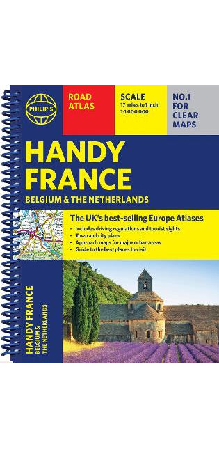 Philip's Handy Road Atlas France, Belgium and The Netherlands
