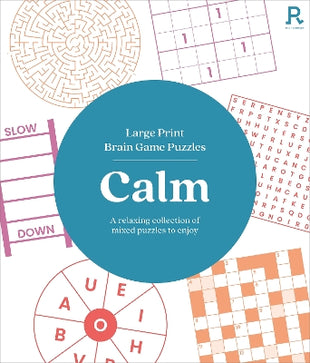 Large Print Brain Game Puzzles - Calm