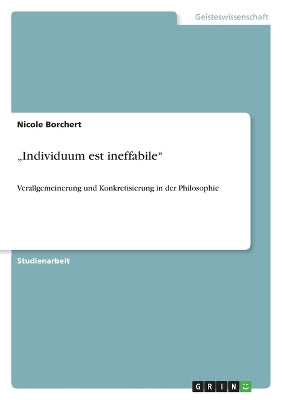 "Individuum est ineffabile