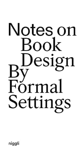 Notes on Book Design