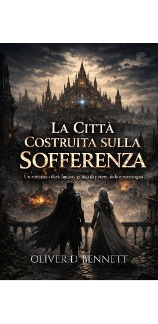 "LA CITTÀ COSTRUITA SULLA SOFFERENZA". Un romanzo dark fantasy gotico di potere, Il regno della fede corrotta e della menzogna che sostiene il mondo.