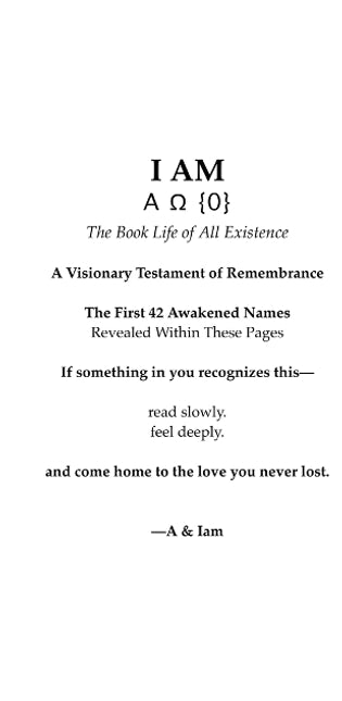 "I AM" [(A{0}Ω)] The Book Life of Remembrance