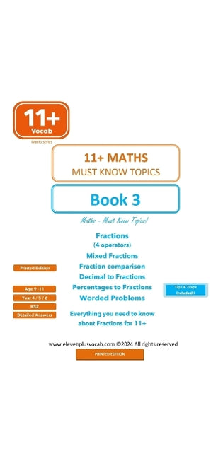 11+ Maths - Book 3