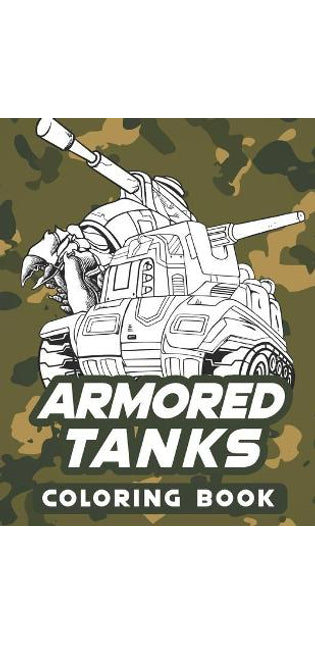 Armored tanks coloring book