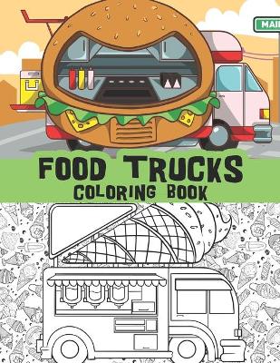 Food trucks coloring book