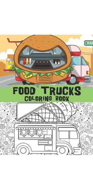 Food trucks coloring book