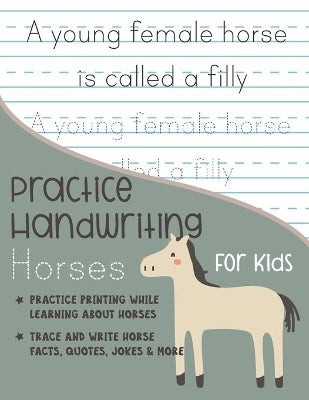 Practice Handwriting Horses for Kids