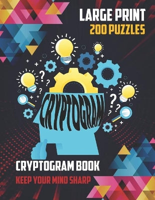 CRYPTOGRAMS Book Large Print 200 Puzzles