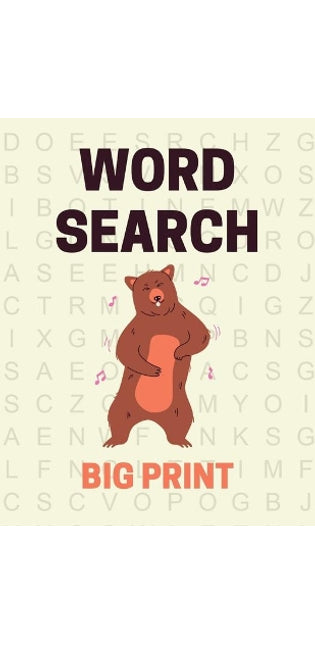 Big Print Word Search
