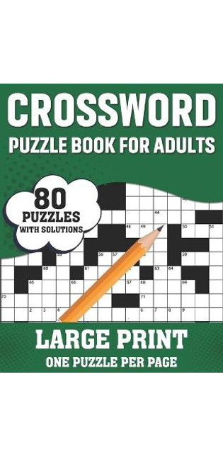 Crossword Puzzle Book For Adults