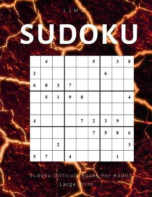 Lime Sudoku difficult books for adults large print