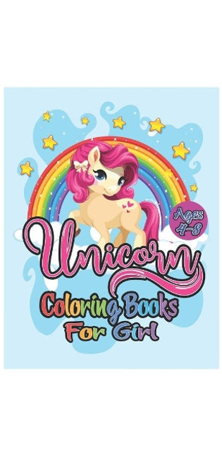 unicorn coloring book for girls ages 4-8