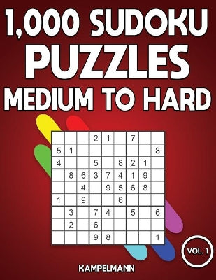 1,000 Sudoku Puzzles Medium to Hard
