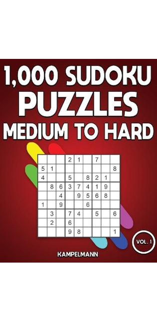 1,000 Sudoku Puzzles Medium to Hard