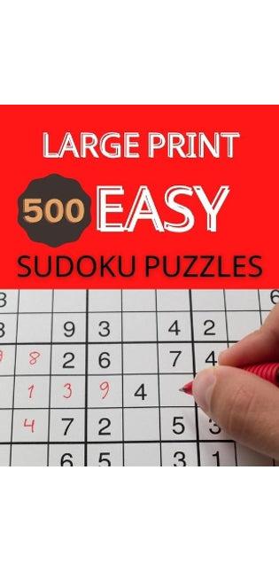 Large Print 500 Easy Sudoku Puzzles