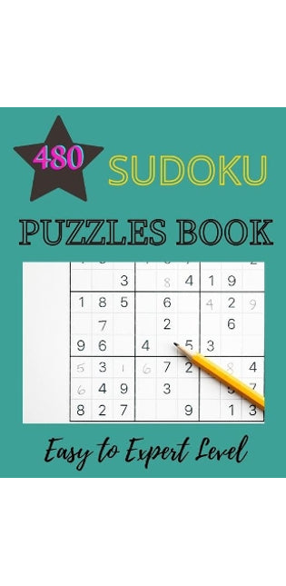 480 Sudoku Puzzles Book - Easy To Expert Level