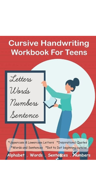 Cursive Handwriting Workbook For Teens