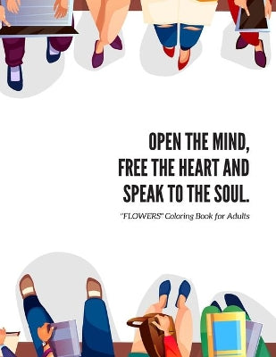 "FLOWERS" Coloring Book for Adults