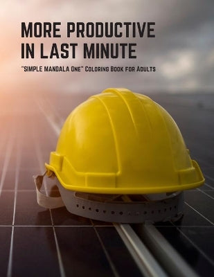 "SIMPLE MANDALA ONE" Coloring Book for Adults