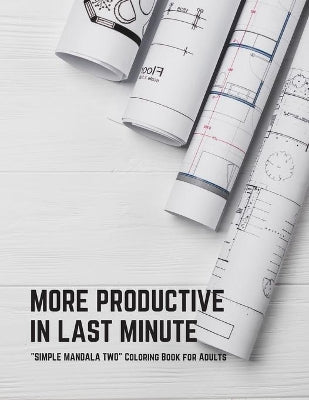 "SIMPLE MANDALA TWO" Coloring Book for Adults