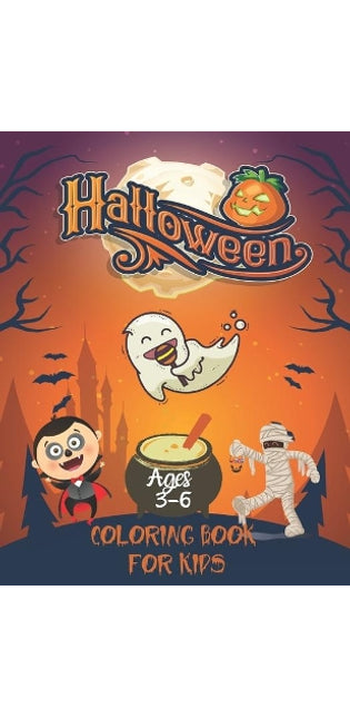 Halloween Coloring Book For Kids Ages 3-6