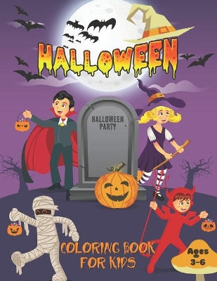 Halloween Coloring Book For Kids Ages