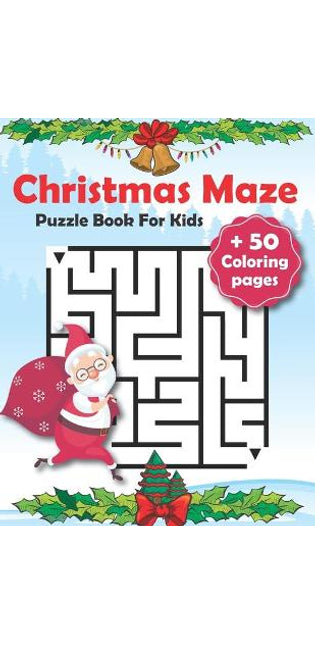 Christmas Maze Puzzle Book For Kids