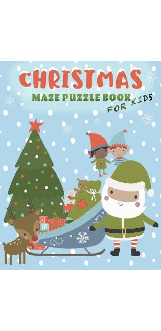 Christmas Maze Puzzle Book for Kids