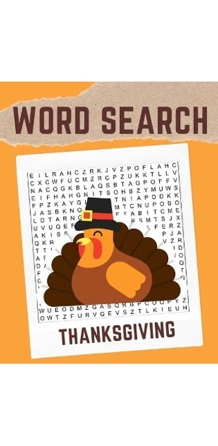 Word Search Thanksgiving
